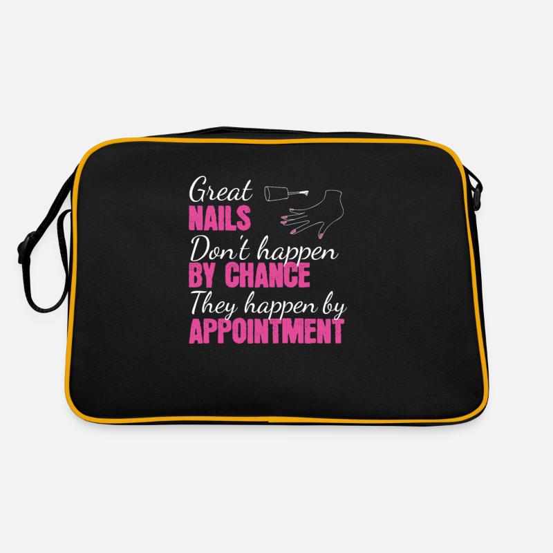Great Nails Don´t Happen By Chance Nageldesign Retro Tasche
