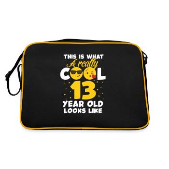 13 years - Retro Bag - black/gold - Back