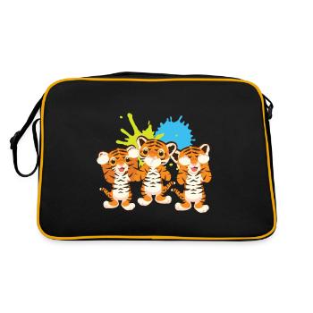 tiger - Retro Bag - black/gold - Back