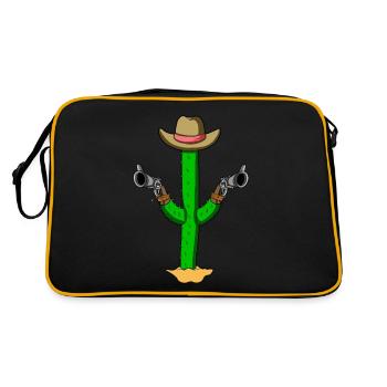 CACTUS COWBOY GUN - CACTUS OUTLAW - WESTERN STYLE - Retro Bag - black/gold - Back