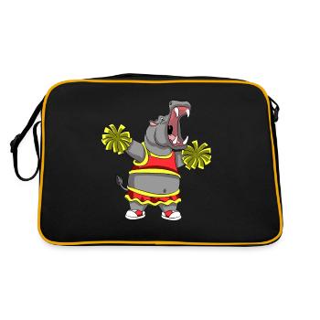 CHEERLEADER HIPPO - Sac Retro - noir/or - Dos