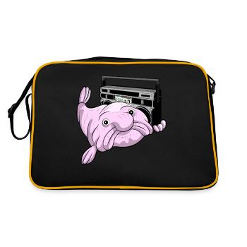 BLOBFISH GHETTOBLASTER COOL ATTITUDE DEEP SEA DUDE - Retro Bag - black/gold - Back