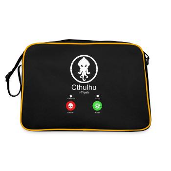 Cthulhu - Retro Bag - black/gold - Back