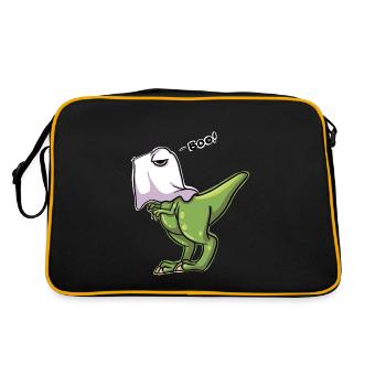 Halloween T Rex Dinosaur design Funny design - Sac Retro - noir/or - Dos