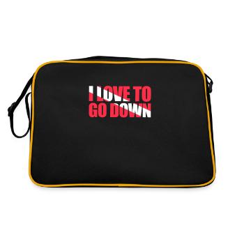 Diver Diver Diving Scuba Diving Gift - Retro Bag - black/gold - Back
