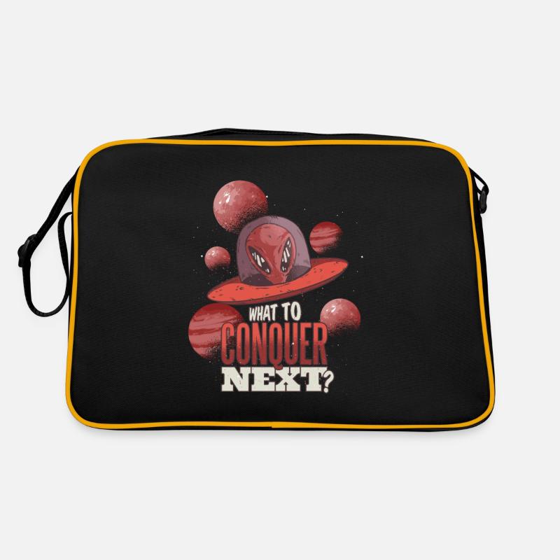 What should we now conquer Alien Ufo Aliens Retro Bag