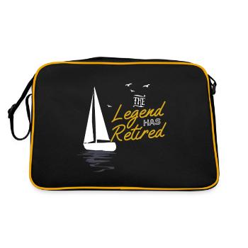 The Legend Has Retired - Retro Bag - black/gold - Back