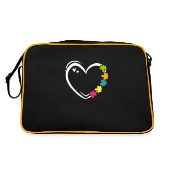 Autism Autist Asperger Syndrome Gift - Sac Retro - noir/or - Dos