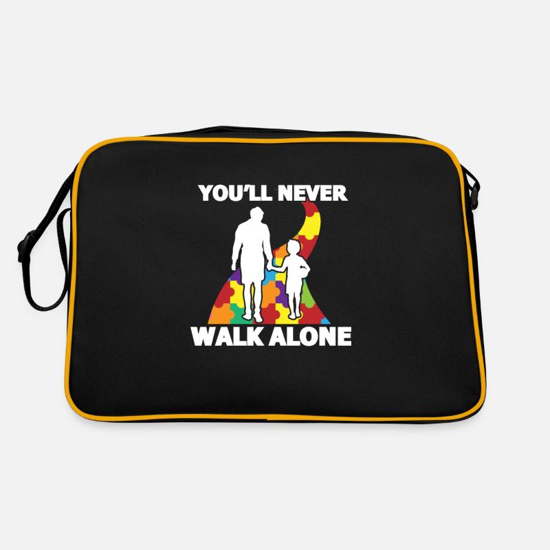 autism - Retro Bag - black/gold