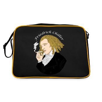 Friedrich Schiller Cannabis Weed Poet Chiller - Retro Bag - black/gold - Back