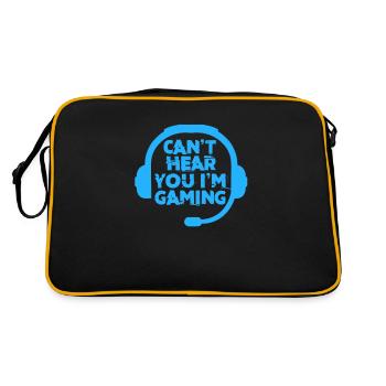 Jeu Headphone Gamer Gamer Jeu cadeau - Sac Retro - noir/or - Dos