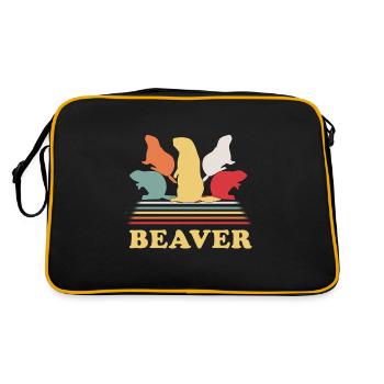 Castor Retro - Sac Retro - noir/or - Dos
