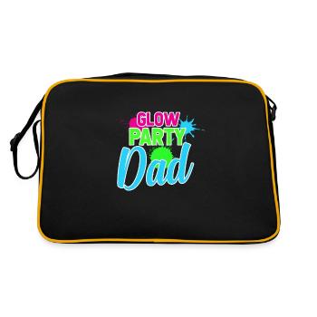 Père Glow Neon Party Cadeau d'anniversaire pour la fête des pères - Sac Retro - noir/or - Dos