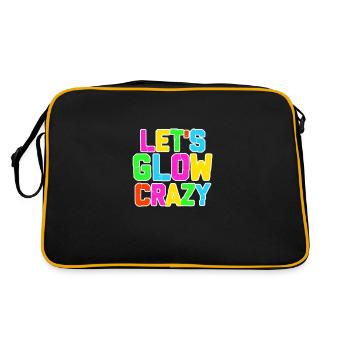 Glow Neon Party Fest Lights Crazy Gift - Sac Retro - noir/or - Dos