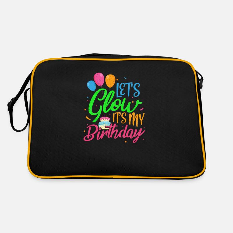 Geburtstag Glow Retro Tasche