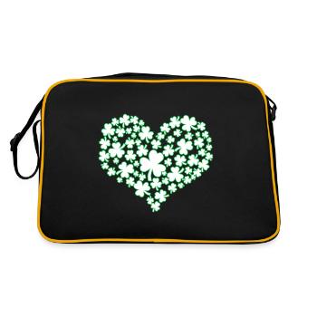Coeur - St Patricks Day - St Patricks Day - Kleebl - Sac Retro - noir/or - Dos
