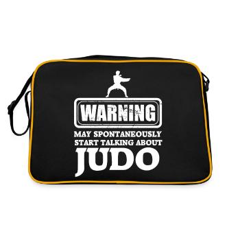 Judo - Retro Tasche - Schwarz/Gold - Hinten