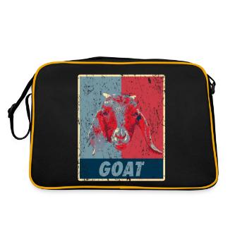 Chèvre rétro - Sac Retro - noir/or - Dos