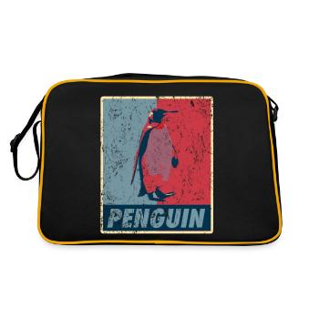 Penguin retro - Retro Bag - black/gold - Back