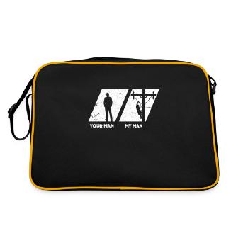 network electricians - Retro Bag - black/gold - Back