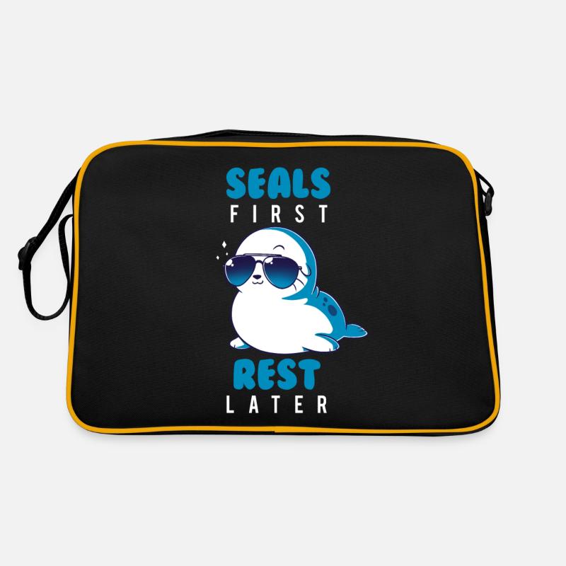 Robbe Tier Sommer Geschenk Retro Tasche