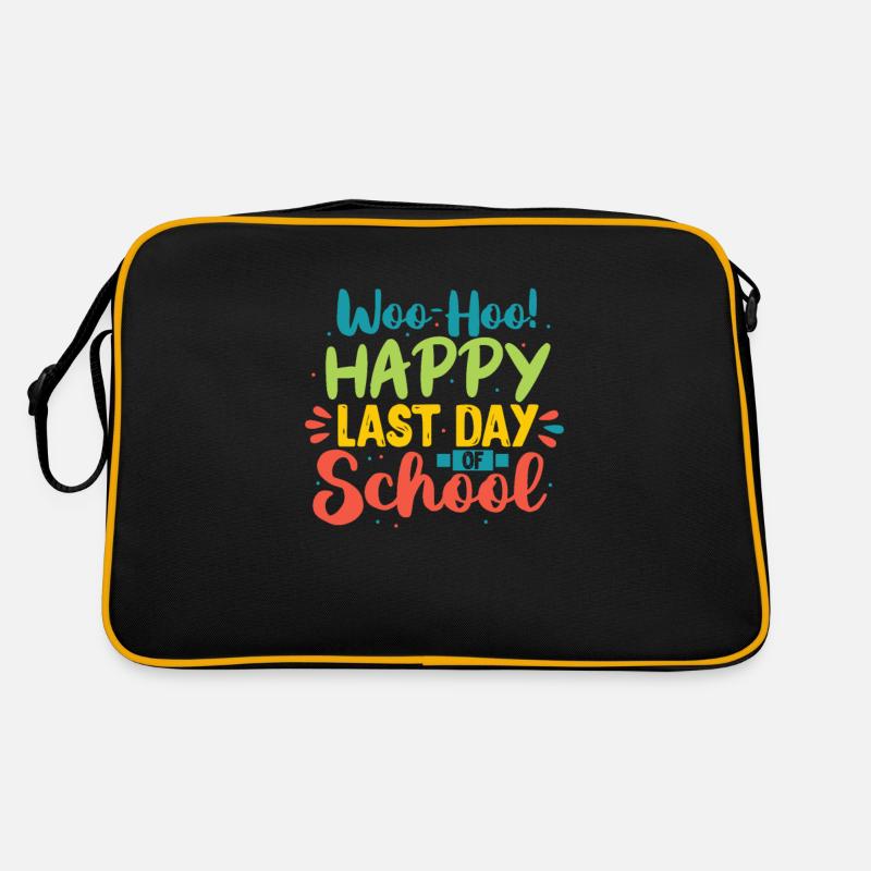 Schule Schulabschluss Abschlussfeier Geschenk Retro Tasche