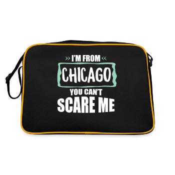 Chicago Illinois - Retro Bag - black/gold - Back