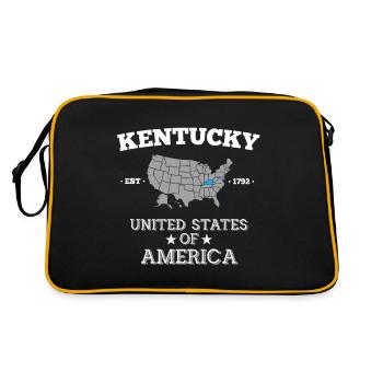 Kentucky - Retro Bag - black/gold - Back