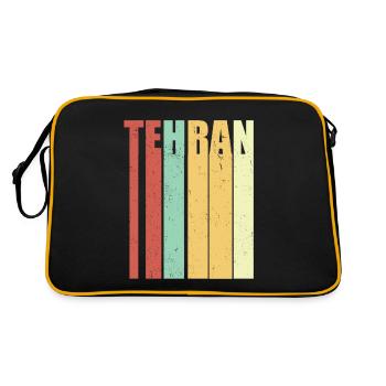 Tehran Iran vintage - Retro Bag - black/gold - Back