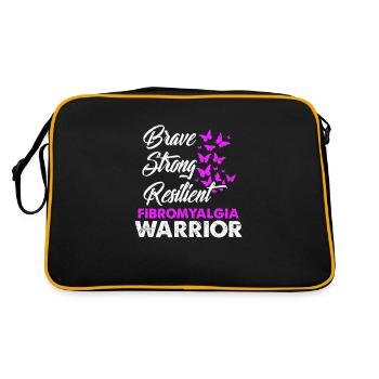 Fibromyalgia Fibromyalgia disease gift - Retro Bag - black/gold - Back