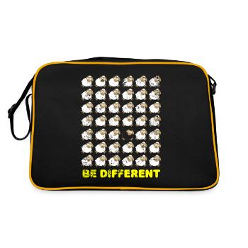 Black sheep - Retro Bag - black/gold - Back