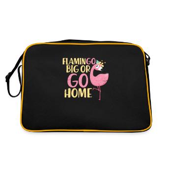 flamant - Sac Retro - noir/or - Dos