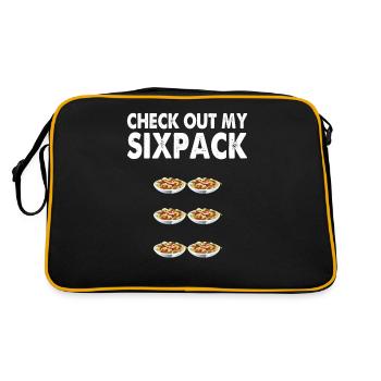 Pasta Sixpack - Retro Tasche - Schwarz/Gold - Hinten