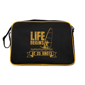 planche à voile - Sac Retro - noir/or - Dos