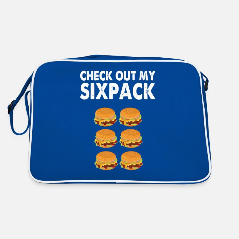 Burger Sixpack Retro Tasche