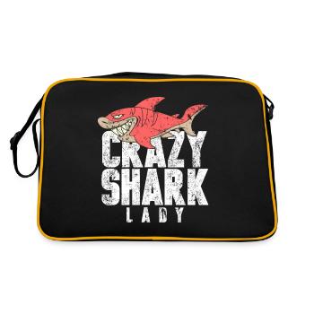Shark Fish Girl - Retro Bag - black/gold - Back