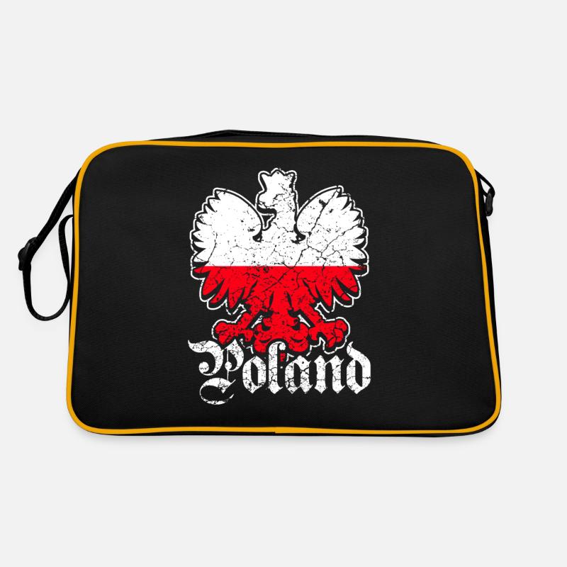 Poland flag eagle Retro Bag