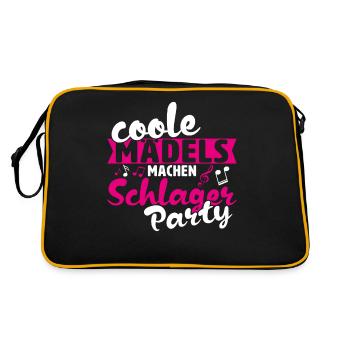 Schlagerparty Schlager - Retro Bag - black/gold - Back