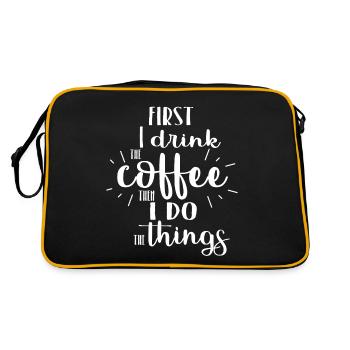 Coffee coffee - Retro Bag - black/gold - Back