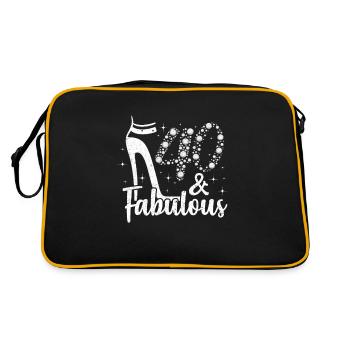 40th birthday - Retro Bag - black/gold - Back
