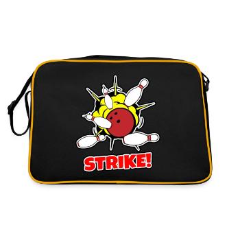 Bowling - Sac Retro - noir/or - Dos