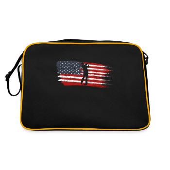 Gulf America - Retro Bag - black/gold - Back