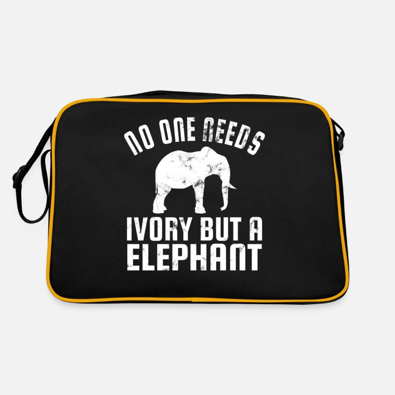 Tierschützer Tierschutz - Retro Tasche - Schwarz/Gold