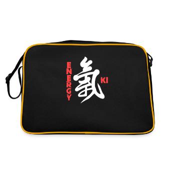 Aikido - Retro Tasche - Schwarz/Gold - Hinten