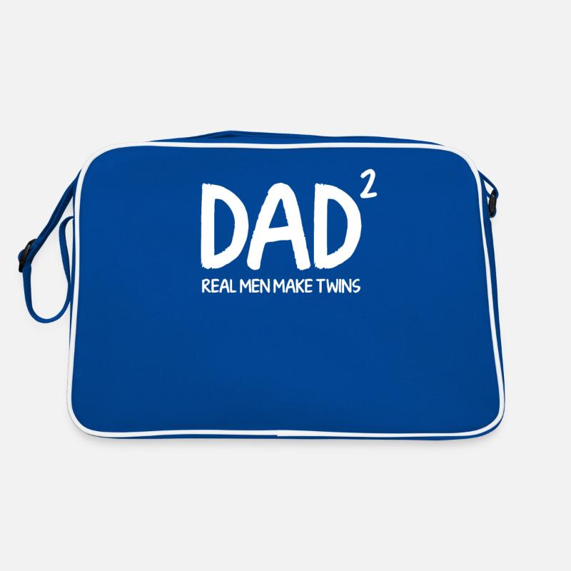 Vater Papa Zwillinge Retro Tasche