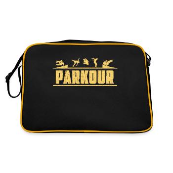 Parkour - Sac Retro - noir/or - Dos