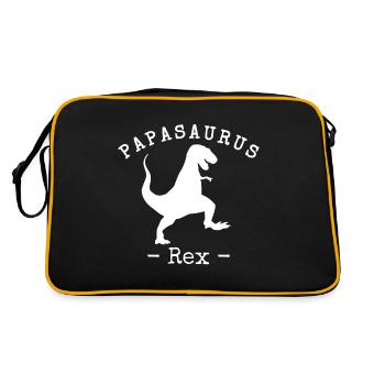 Papa Papasaurus Rex - Sac Retro - noir/or - Dos