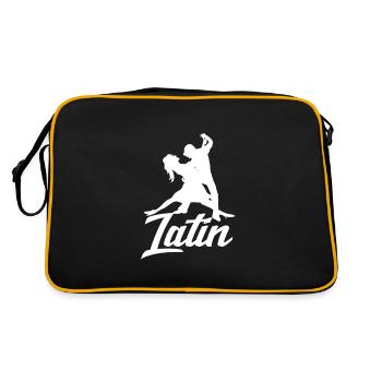 Latein Tanz Latin Tanzen Tänzer Geschenk - Retro Tasche - Schwarz/Gold - Hinten