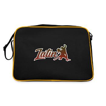 Latein Tanz Latin Tanzen Tänzer Geschenk - Retro Tasche - Schwarz/Gold - Hinten