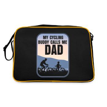 Bicycle Dad Father's Day - Retro Bag - black/gold - Back